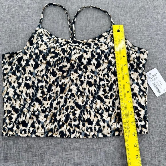 CORE IO Brand‎ New Sport Bra Crop Top Leopard Removable Pads Medium - Picture 4 of 11